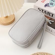 Double layer organizer case in light gray